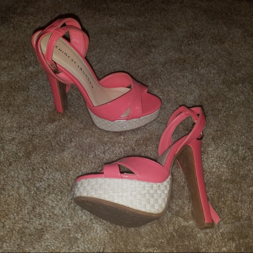 Chinese Laundry Pink Platform Heels